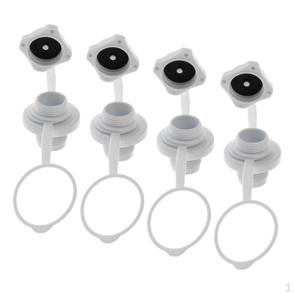 

4 штуки Универсальный Бостонский клапан Каяк Каноэ Воздушные клапаны Заглушка с замком