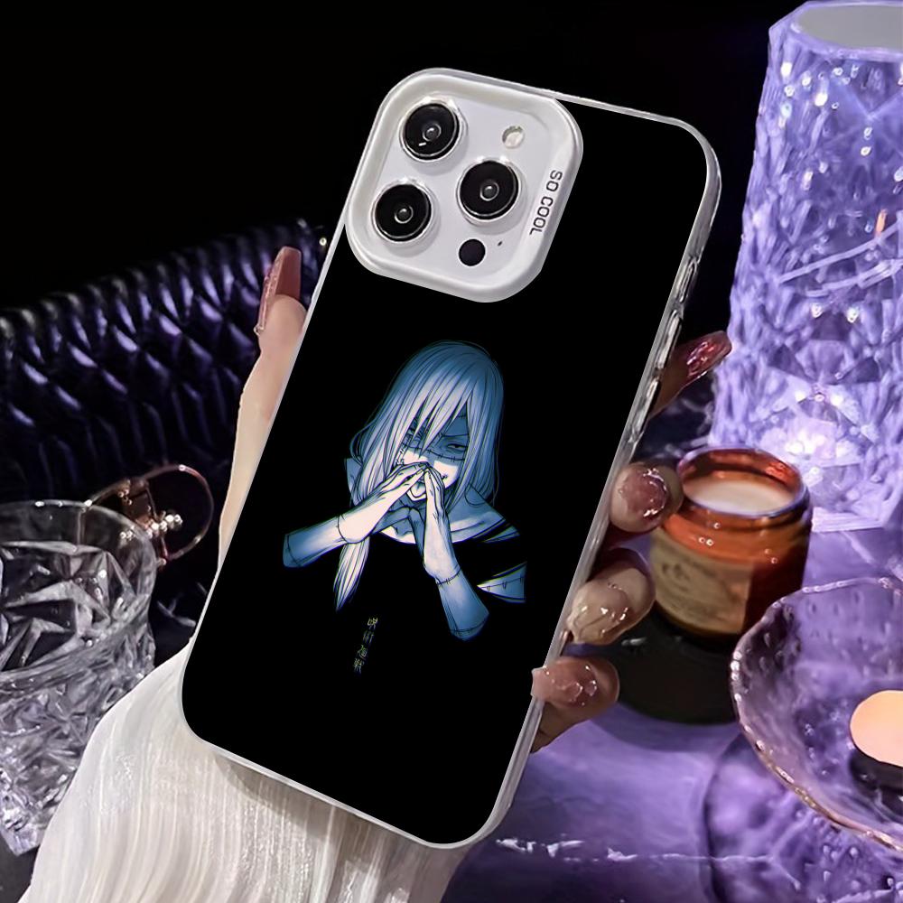 JJK Mahito Phone Case for iPhone 17 16 15 14 13 12 11 X XR XS Air Pro Max Plus White Colorful Silver Cover