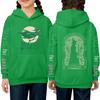 Kids' Long Sleeve Loose Pullover Letter Print Drawstring Hooded Sweatshirt