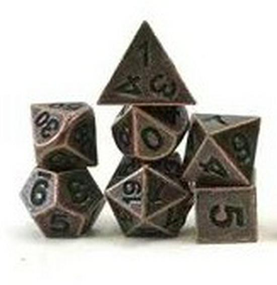 6MM Metal Mini Dice Set for Dungeons & Dragons – 7-Piece Polyhedral Board Game Set