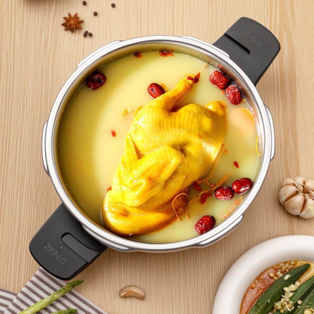 Thickened Pressure Cooker Double Handle Soup Pot Cookware Mini Pressure Pot  Dormitory