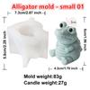 Cartoon Animal Statue Lying Elephant Cartoon Crocodile Silicone Mold DIY Candle Making Molds Plaster Ornaments Home Decor Gifts