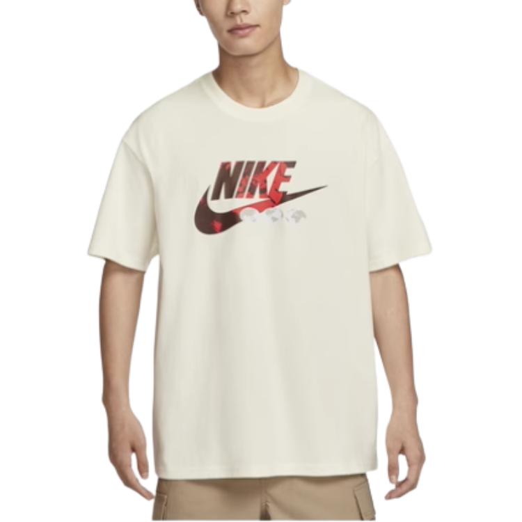 New Nike T Shirts Men's Sail White FB9810-133