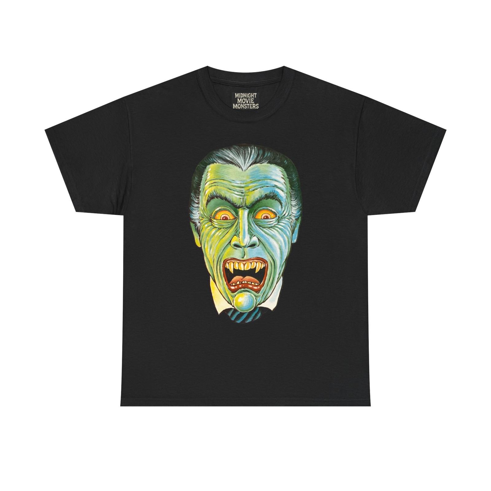

Vintage Dracula Vampire Halloween Die-cut T-Shirt Unisex Graphic Tee Horror S
