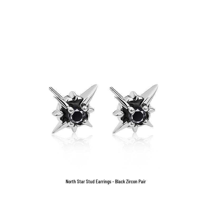 Polaris Pure Silver Unisex Trendy 2022 Earrings – Stylish and Unique Cool Ear Jewelry
