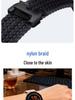 Braided Nylon Paracord Watch Band for Google 41MM/45MM