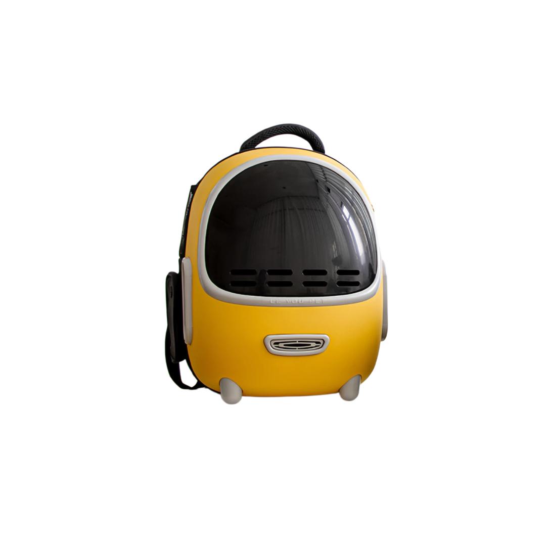 Casa Mart Orange Love You Pet Cat Carrier, Portable Space Capsule, Cat Backpack, Pet Bag, Large Breathable Cat Supplies, For 7.5Kg Cats