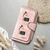 Giraffe Pattern Long Wallet Fashion PU Leather Large Capacity Forever Purse for Daily Use