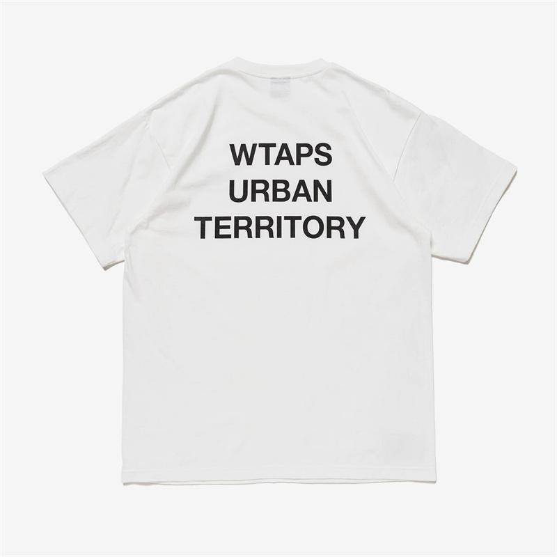 Y2K New Japanese Trend Hot Sale WTAPS INGREDIENTS WUT WTVUA Letter Print Men's Short Sleeve Sports Casual Top Harajuku