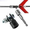 Scissor Jack Adaptor 1/2 Inch, Heavy Duty Impact Wrench Adapter Tool, Chrome Vanadium Steel Shear Jack Ball Joint Rod