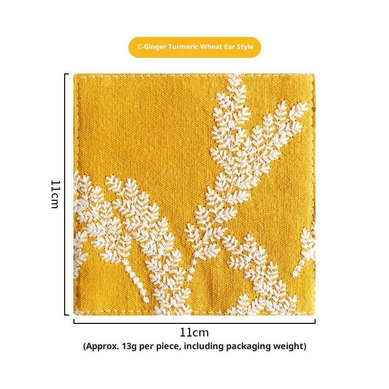 

2026 New Heat Resistant Cotton Linen Coasters Sewn With Accuracy Bar Accessories Coasters For Long Time Use On Both Side 11 11cm