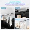 Portable Car Clothes Hanger Rope 10Kg Large-Bearing Car Clothesline 83Cm-119Cm Adjustable Clothes Storage Hanger For Traveling
