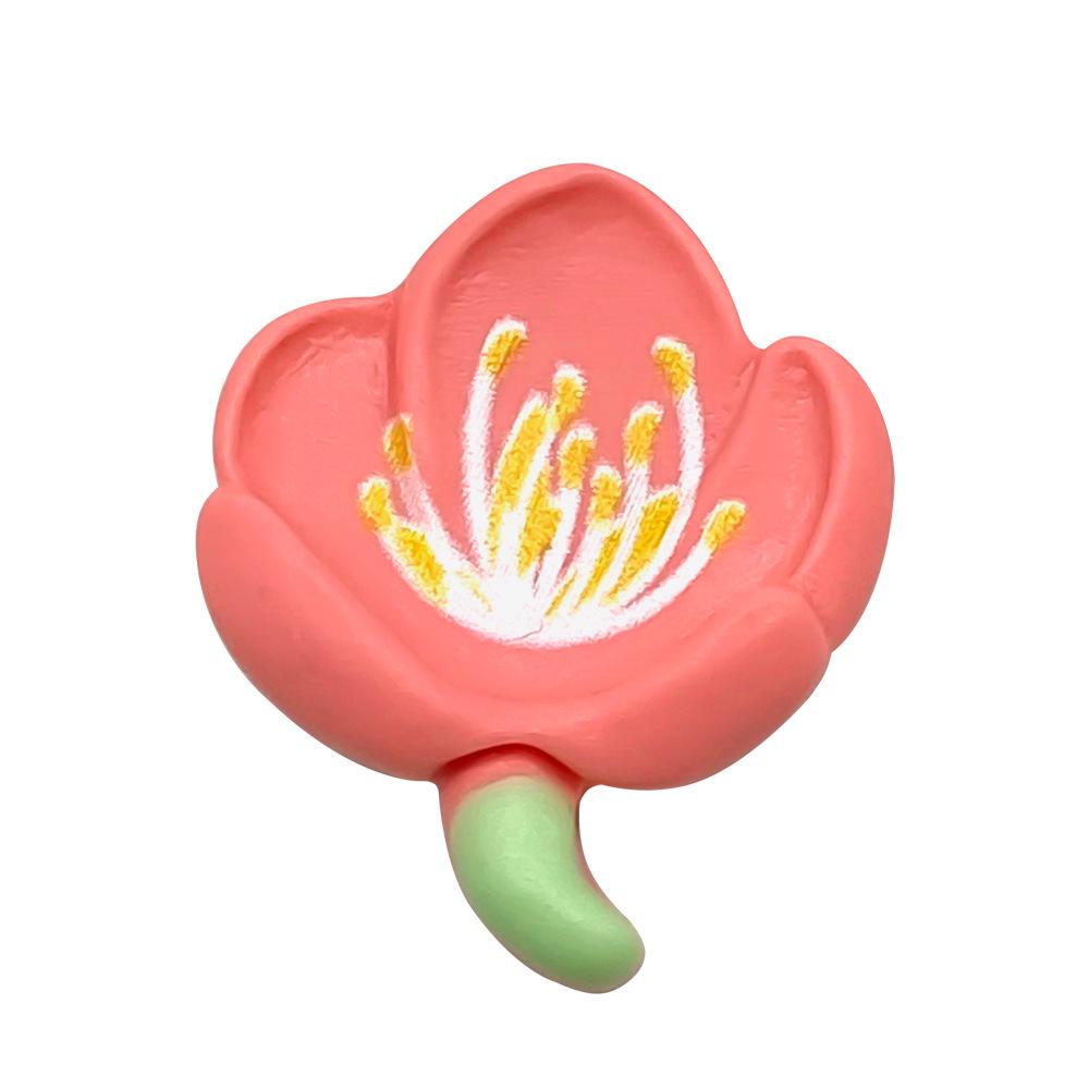 Flower Series Resin Croc Charms: DIY Floral Shoe Accessories & Decorations