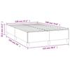 Bed Frame without Mattress Taupe 120 x 190 cm Fabric