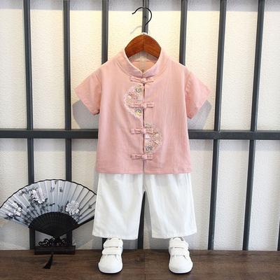 Children's Hanbok Suit Summer Baby Children's Chinese Style Clothes Boy's Birthday Dress Tang Suit Performance Clothes