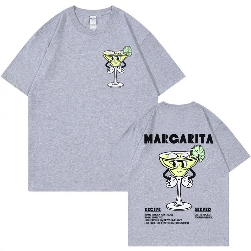 Margarita Meme Tshirt Funny Cocktail Unisex Vintage Cartoon Tee Shirt Men Fashion Aesthetic Summer Pop Art Short Sleeve T Shirt