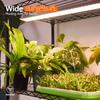 4-Tier Indoor Plant Shelf with 30W T5 Full Spectrum Grow Lights for Seed Starting and Seedlings Black Metal Plant Stand with Gr