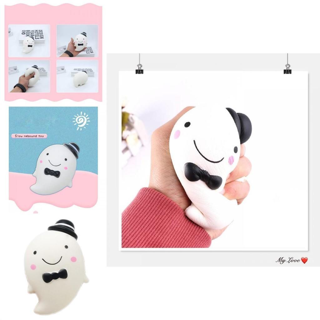Emotional Visual And Intellectual Development Pu Foam Squishy Ghost Toy For Boys And Girls