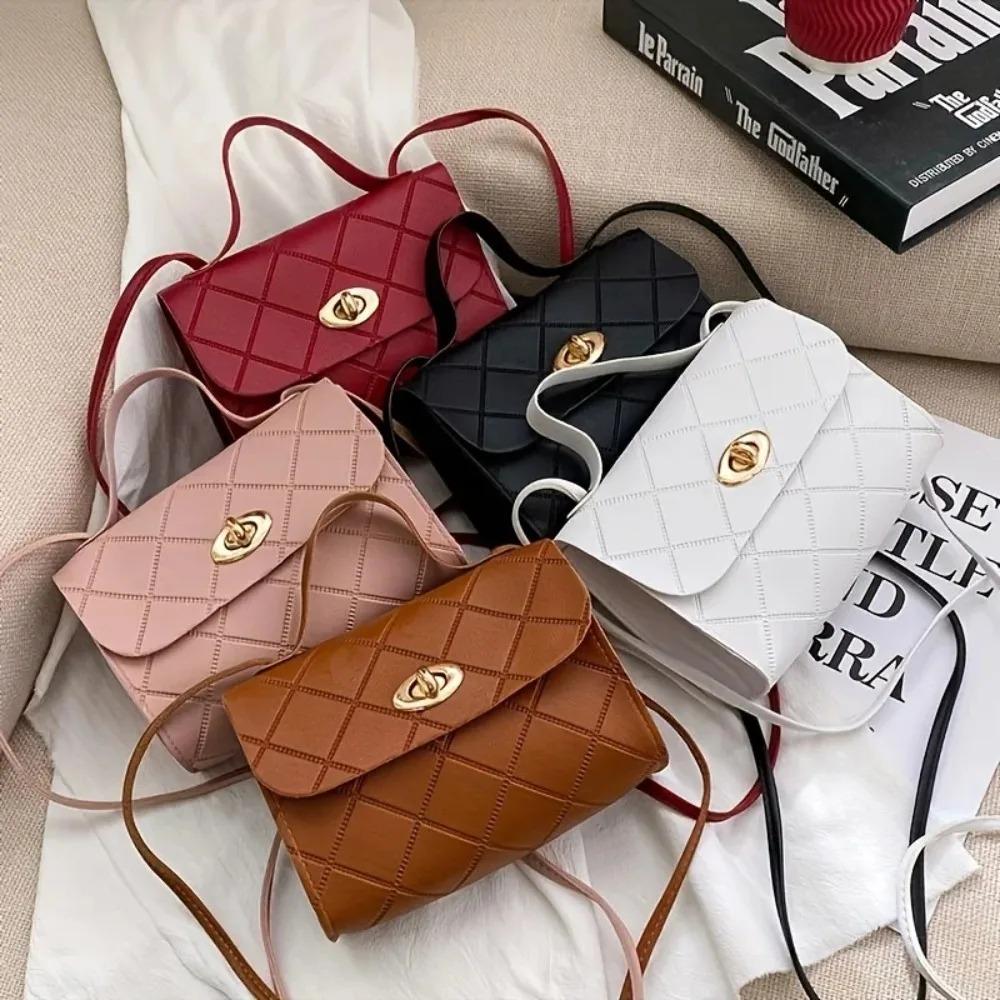 Women's Mini Quilted Handbag Luxury Diamd Lattice Crossbody Bag Fashi Top-Handle Shoulder Purse for Daily Use Crossbody Bag