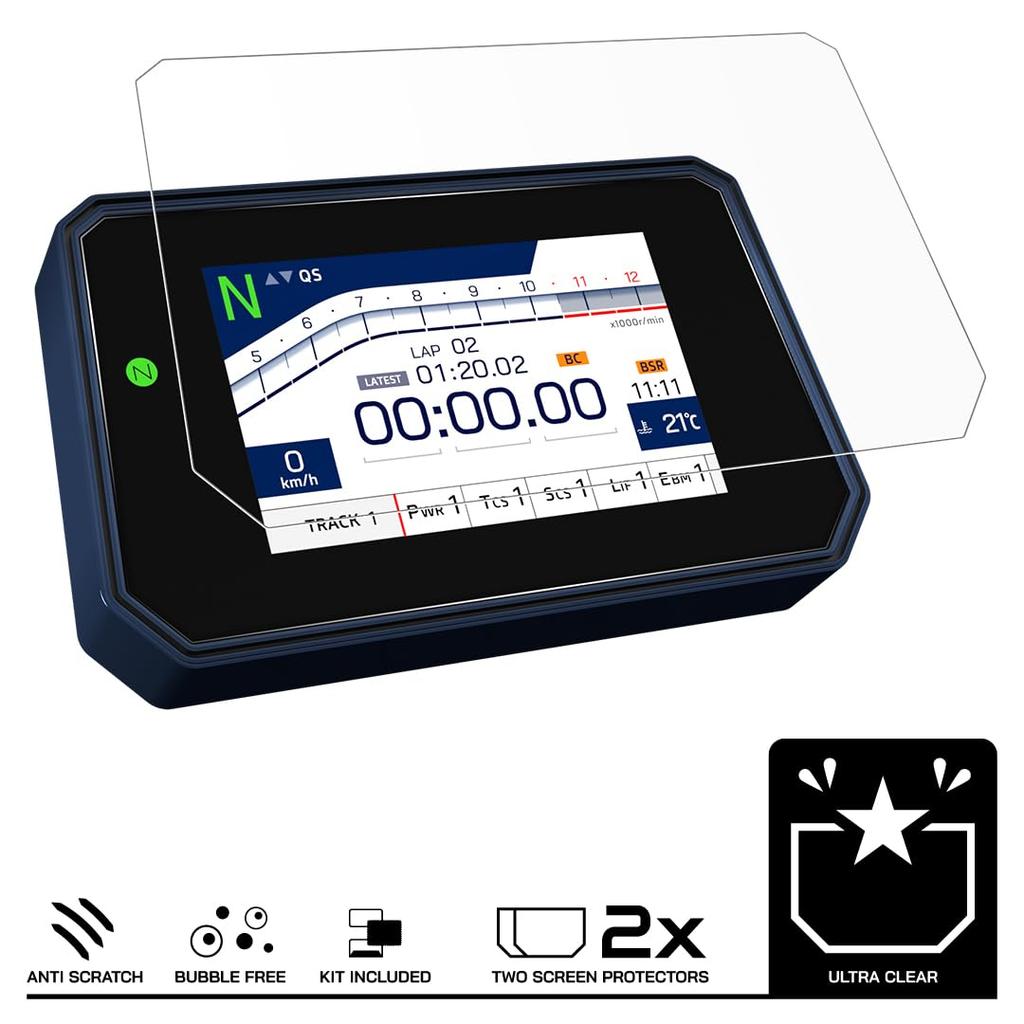 Speedo Angels MT-09 (2024-) 2 x Ultra Clear Dashboard Screen Protector