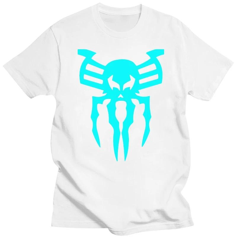 

Мужская футболка с дизайном черепа паука, футболка Харадзюку, хип-хоп уличная одежда, светящиеся футболки с пауком, футболка с коротким рукавом, большого размера XXXXXL серый
