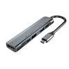 Multiport Type C Dock 5 In 1 4K HDTV Compatible Fast Data Transfer USB3.0 Hubs For Business Professionals