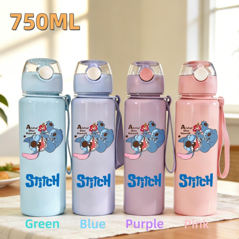 Cute And Charming Stitch Water Bottle 800ml Children 304 stainless steel thermos cup Girls Boys Sports Mug School Office Attachment Present