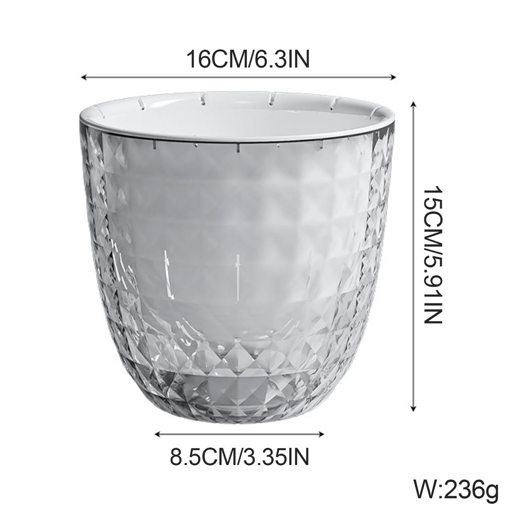 Hydroponic Plant Vase with Cotton Rope Plastic Creative Flowerpot Lazy Self Watering Vase Plant Pot for Home Garden Decoration