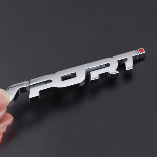 SPORT Emblem Kofferraum 3D Metall Kotflügel Abzeichen Fahrzeug Auto Aufkleber Aufkleber Dekoration