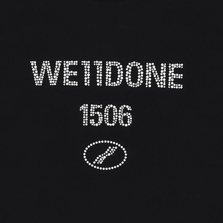WE11DONE Short Sleeved T Shirts Unisex WD-TT2-25-737-U-BK