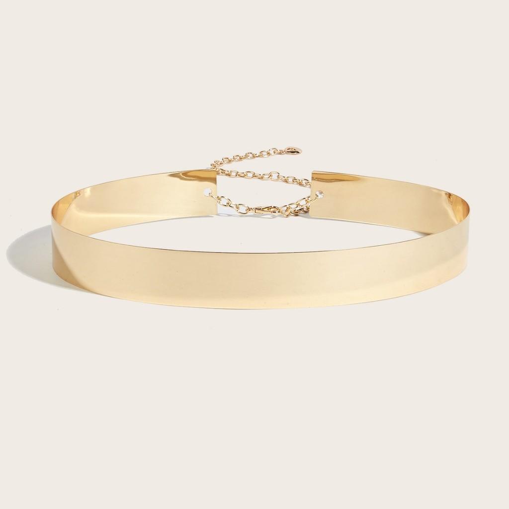 Gold Belt Metal With Lobster Clasp Extended Chain For Daily Fashion Accessory