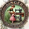 Vintage Singer Iron Wall Art Retro Decor Plaque Sign Home Decor Gift