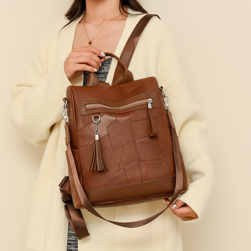 Женский кожаный рюкзак — фото 5