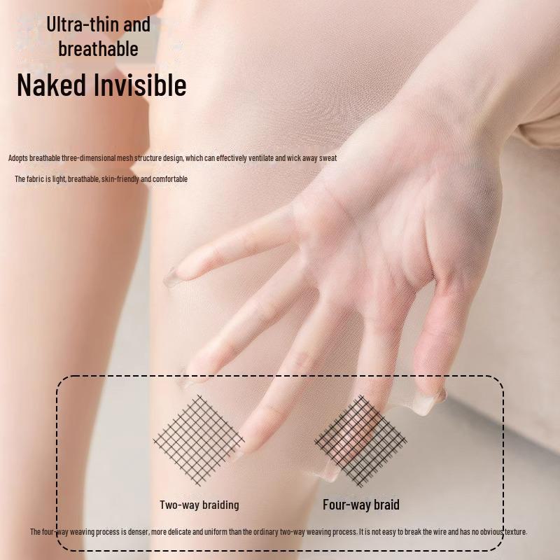 Women's Summer Thin Breathable Pineapple Stockings – Sunscreen, Concealer, Anti-Snag, Stylish No-Slip Design.