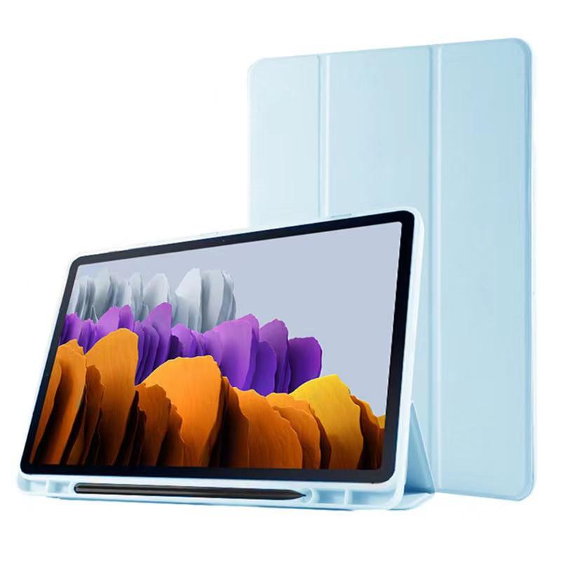 Pouzdro pro Samsung Galaxy Tab S11 Ultra 14,6 palce 2025 Samsung Tab S8/S9/S10 Ultra TPU Trojitě skládací stojánek s přihrádkou na pero Kryt pro tablety