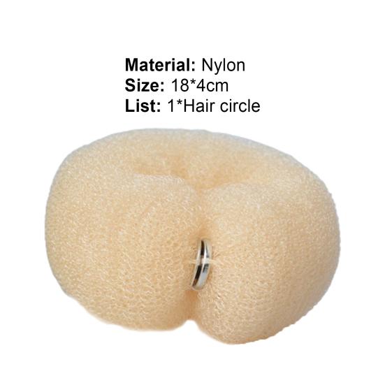 Hair Bun Ring Stretchable Hair Accessories Daily Donuts Hair Elastic Women Maker for