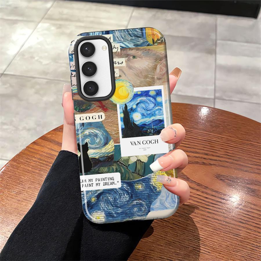 

Чехол для телефона Звездная ночь с подсолнухами от Ван Гога для Samsung Galaxy S25 A36 S24 Ultra S23Ultra A56 A26 S20 FE A16 S23 S25Ultra Мягкий чехол Galaxy S24+