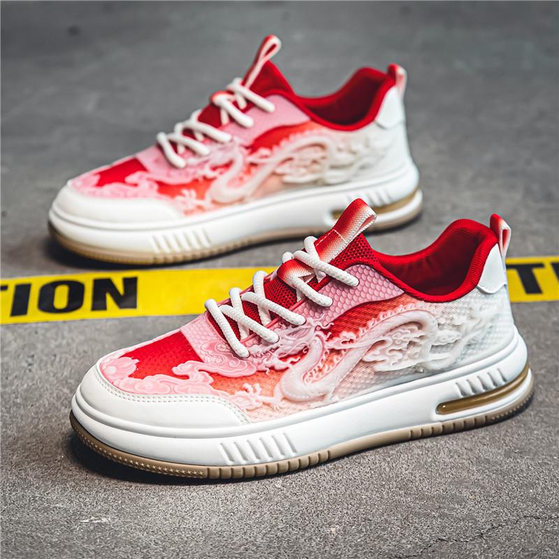 Fashion Spring and Autumn New Exquisite Men's Casual Sneakers Fashion Trend Mesh Lightweight and Breathable Outdoor Sports Running Shoes