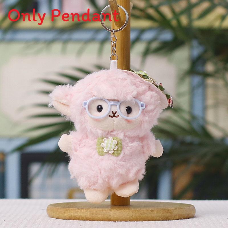 Plush Sheep Keychain With Cute Woolly Design For Bag Decor And Gift