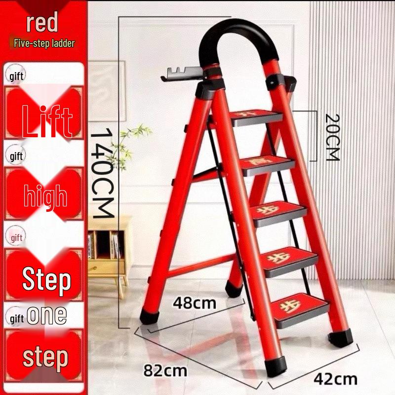 Durable Multifunctional A-Frame Folding Ladder for Indoor and Outdoor Use
