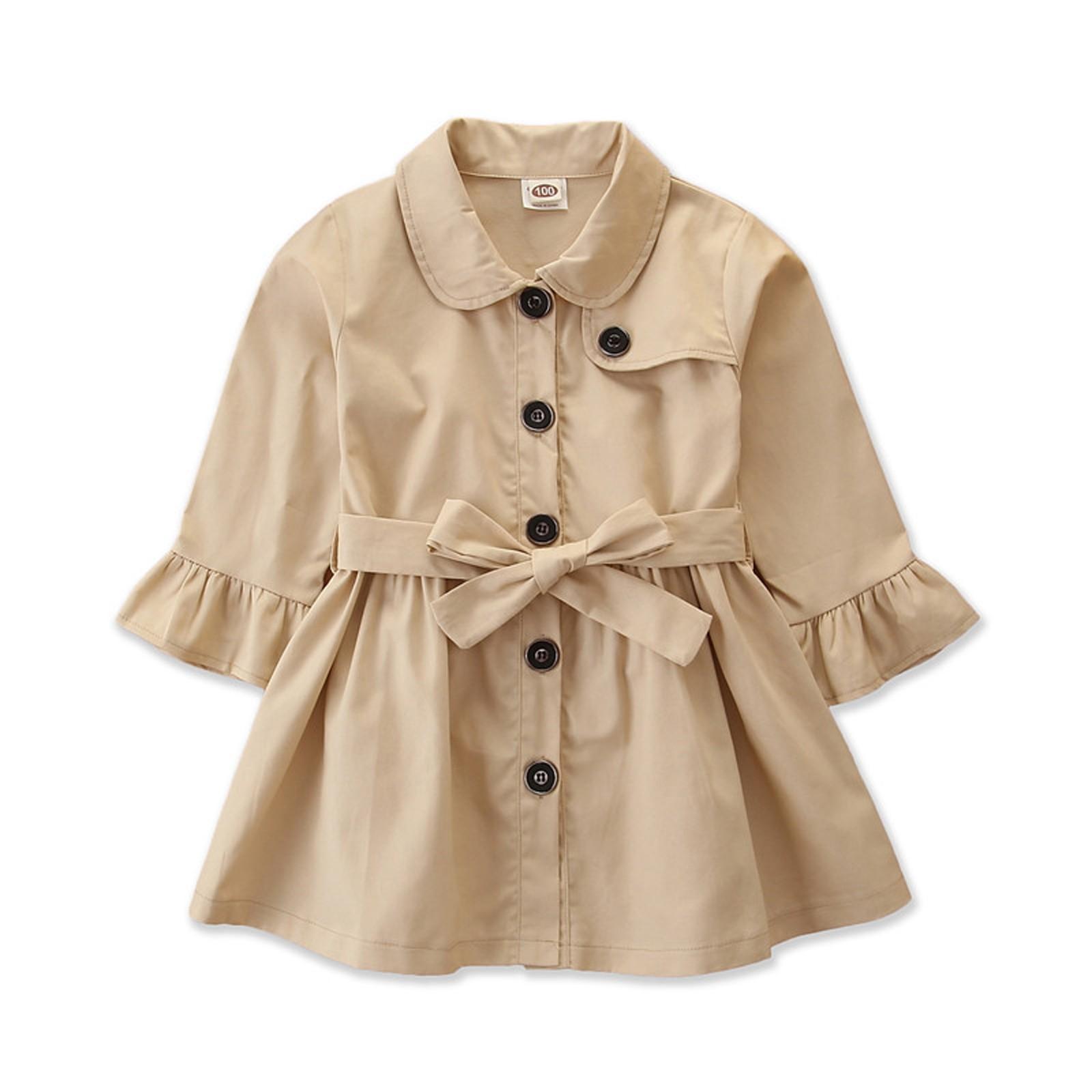 

Пальто для маленьких девочек, плащ, верхняя одежда для улицы, детская одежда 120 жёлтый