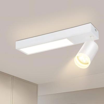 LED Ceiling Light - NETTLIFE - GU10 - 10W - 3000K - Metal White 24 Cm