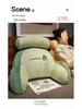Ice Bean Soft Headboard Cushion: Protective Lumbar Support and Reading Pillow for Pregnant Women, Sofas, Beds, and Dorms.