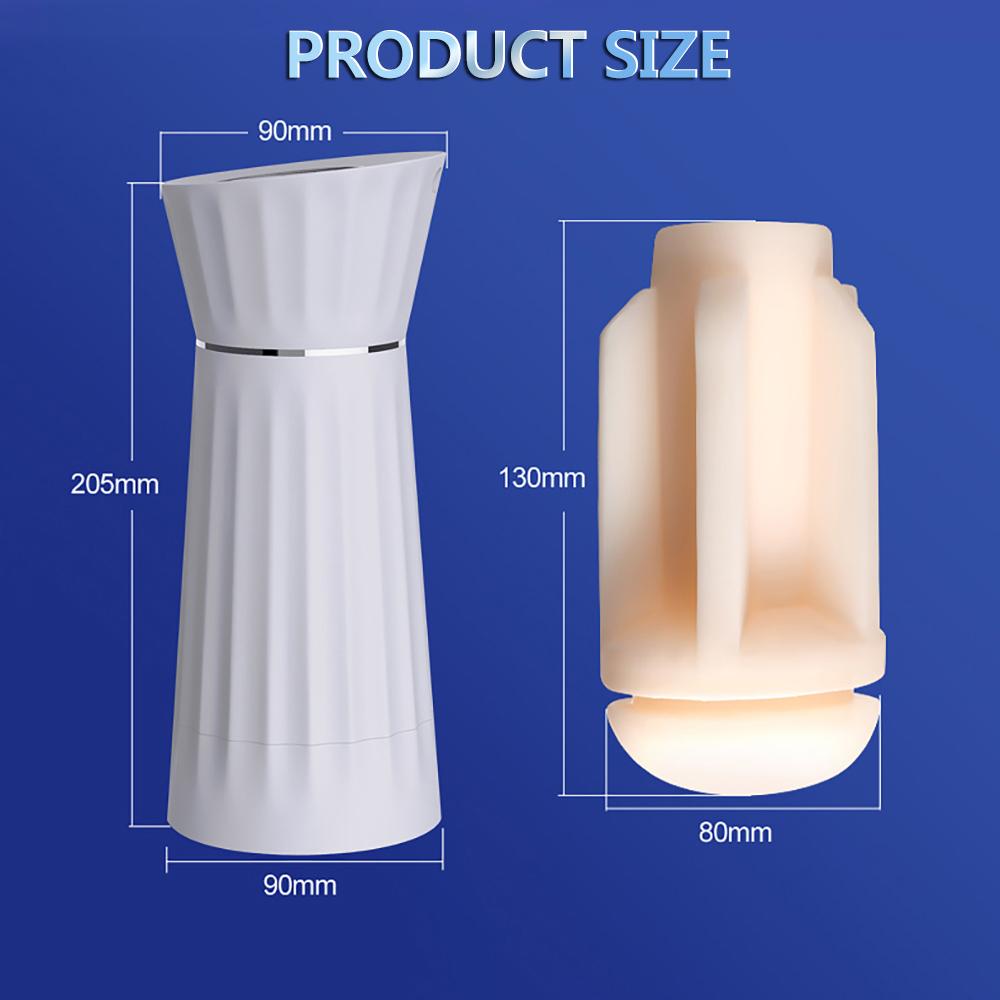 New Male Masturbator 5 Automatic Manual Sucking Modes Voice 8 Vibrations Oral Suction Blowjob Real Vagina Sex Toys