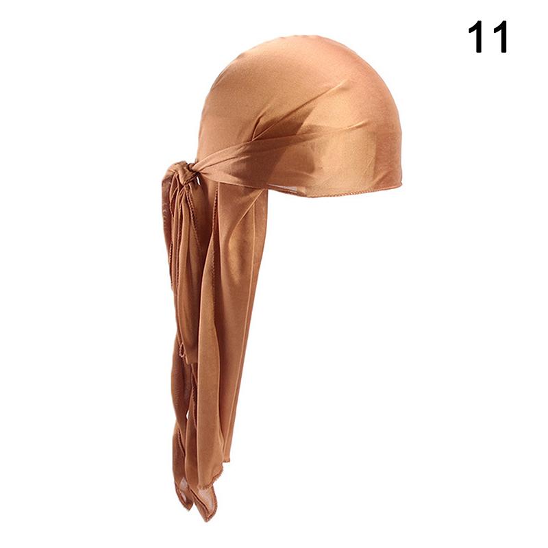 Unisex Menn Kvinner Bandana Durag Hodeplagg Hodeplagg Silke Piratlue Wrap Hatter