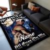 Custom Name Hip Hop Rug Game Carpet, Floor Mat for Bedroom Living Room Entryway Rug, Home Decor Idea Gift for Christmas Birthday