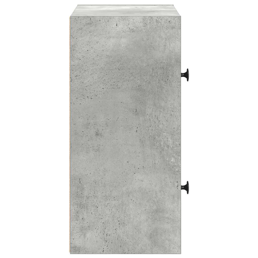 Bookshelf Concrete Grey 40 x 24 x 52 cm Particleboard