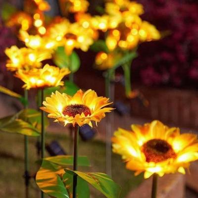 OEING Festival Sunflower Dandelion Garden Stake Light