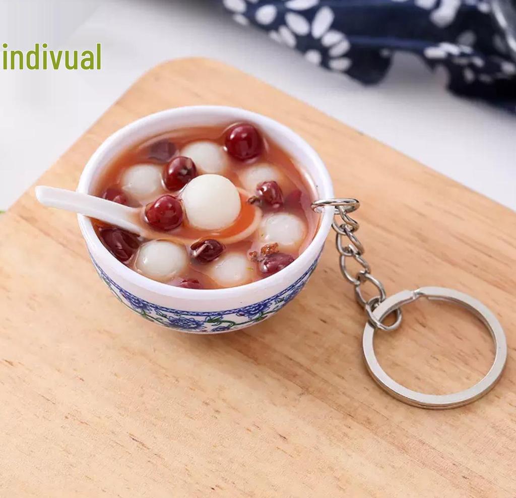 Mini Hot Pot Mala Tang Noodle Bowl Keychain Ornament