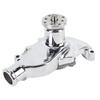 Short Water Pump 1 2in NPT Side Port Chrome Finish Aluminum High Volume Water Pump Replacement for SB 283 350 V8 1955